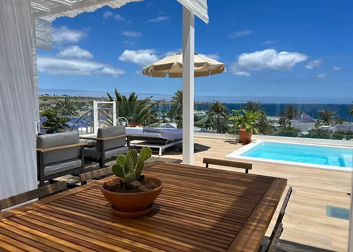 Feriehus Pasitoblanco Porto Mare 7 Seaview Private Heated Pool Pasito Blanco