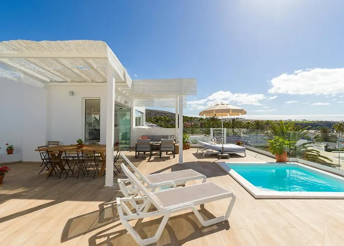 Feriehus Pasitoblanco Porto Mare 7 Seaview Private Heated Pool Pasito Blanco